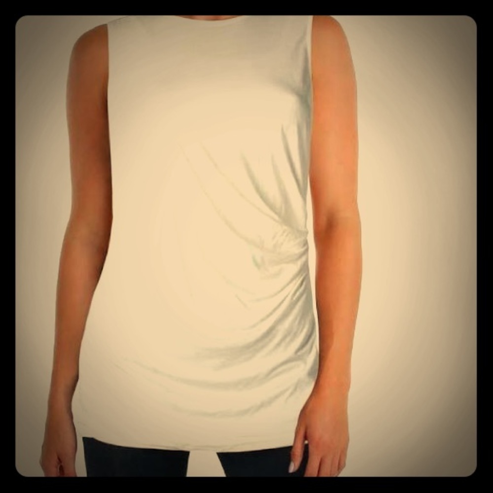 Silky White Tank Top